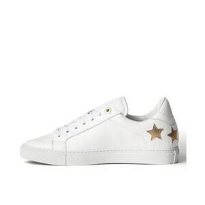 Zadig & Voltaire ZV1747 Smooth Calfskin Star Sneakers Size 40/ 9 US